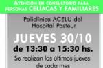 Atención a celíacos y familiares en Hospital Pasteur