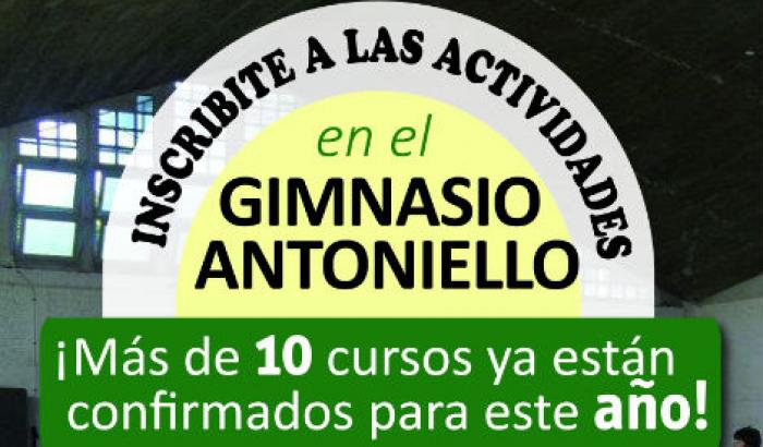 Inscripciones para cursos en el Gimnasio Antoniello