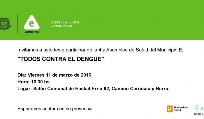 Invitación 4ta Asamblea de Salud del Municipio E