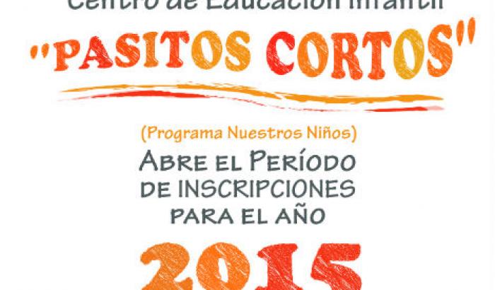 Pasitos Cortos inscribe para el 2015