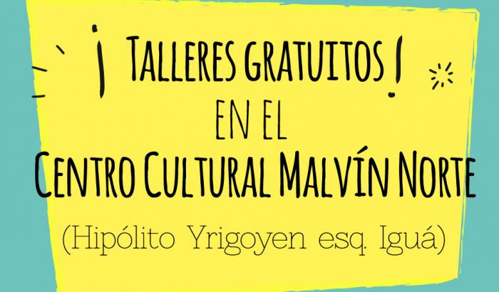 Talleres gratuitos en el Centro Cultural Malvín Norte